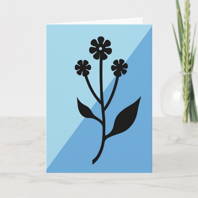 Bipartite Botanical Art Card (Front)
