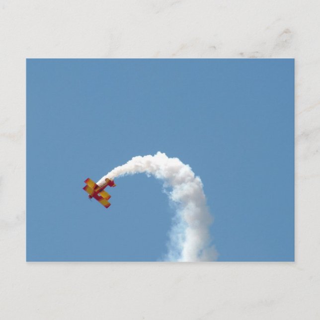 Biplane Acrobatics Postcard (Front)