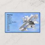 Biplane Business Card Template