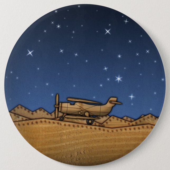 BiPlane Pinback Button (Front)