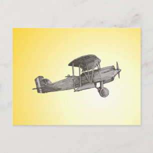 Biplane Postcard