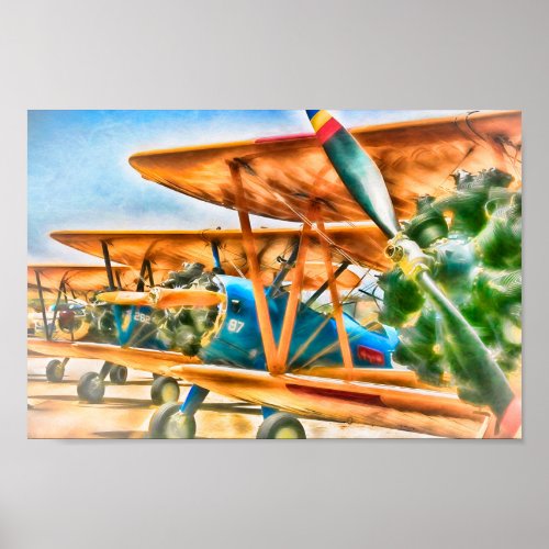 BiPlane READY FOR MY PORTRAIT Poster