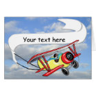 Biplane Towing Banner Customizable