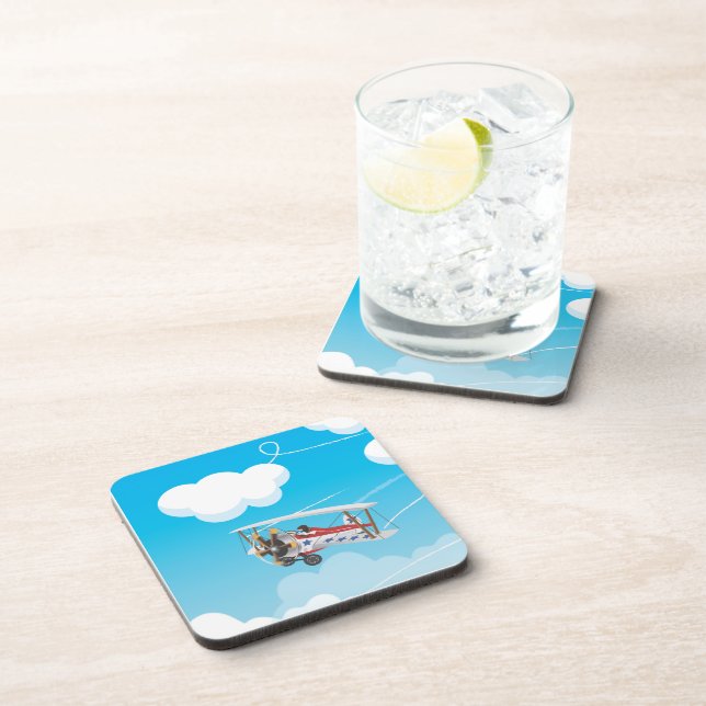 biplanes beverage coaster (Right Side)