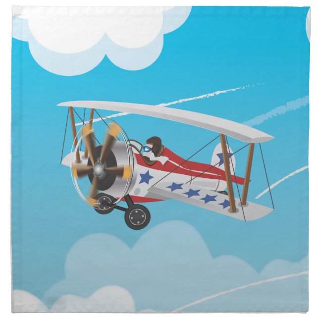 biplanes cloth napkin (Front)