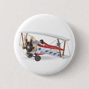 biplanes pinback button