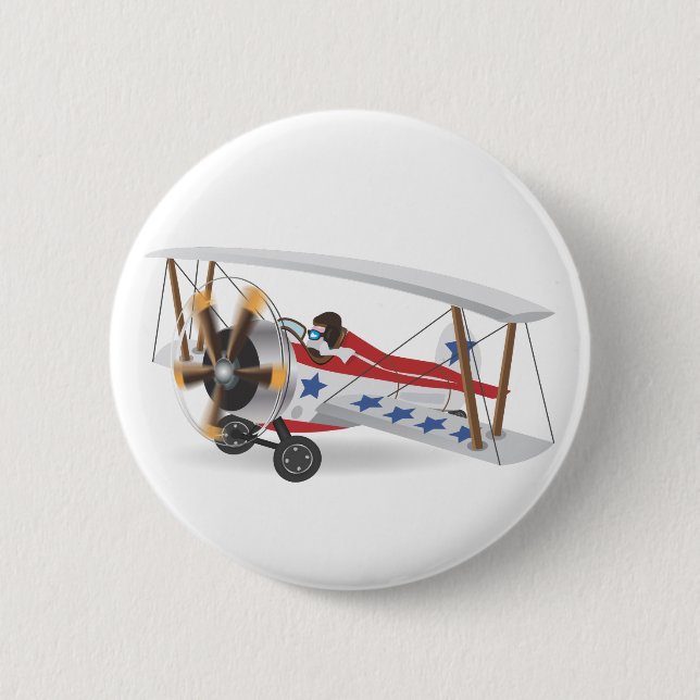 biplanes pinback button (Front)