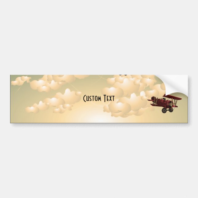BiPlane's Sepia Bumper Sticker (Front)