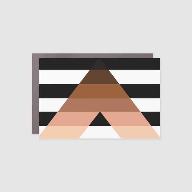 BIPOC Ally Flag Car Magnet (Front)