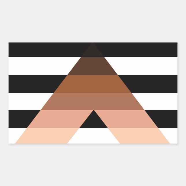 BIPOC Ally Flag Rectangular Sticker (Front)