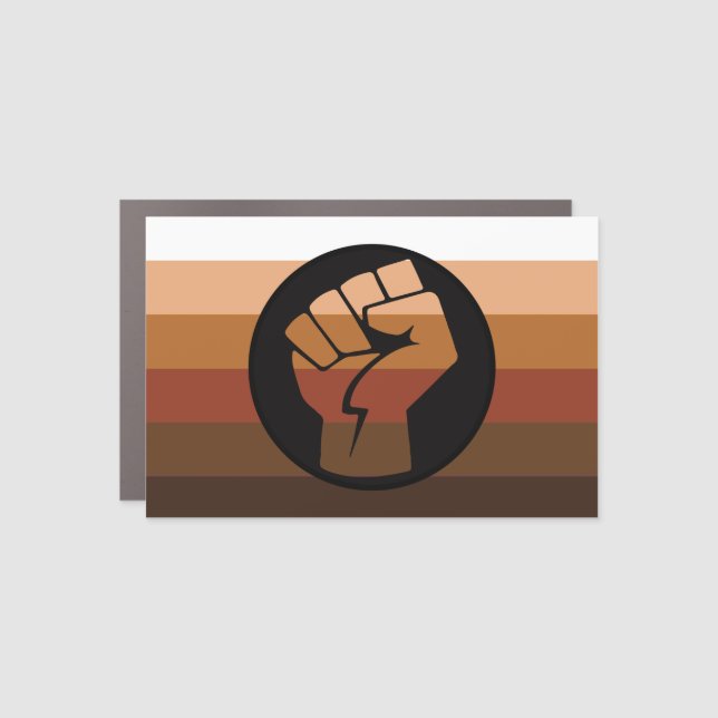 BIPOC Pride House Flag Car Magnet (Front)