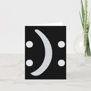 Bipolar Awareness Happy Sad Face Mental Health Card