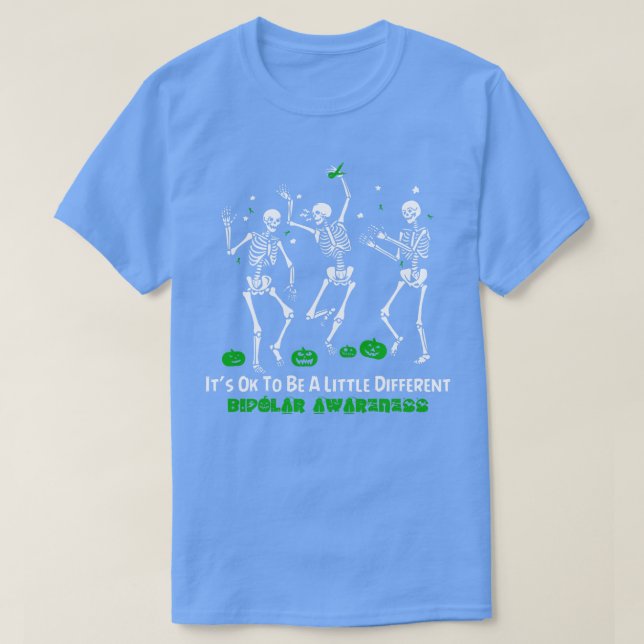 Bipolar Awareness Its Ok To Be A Little Different  T-Shirt (Design Front)