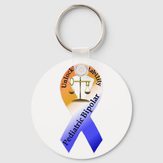 Bipolar Awareness Keychain (Front)