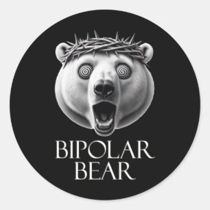 Bipolar Bear Sticker
