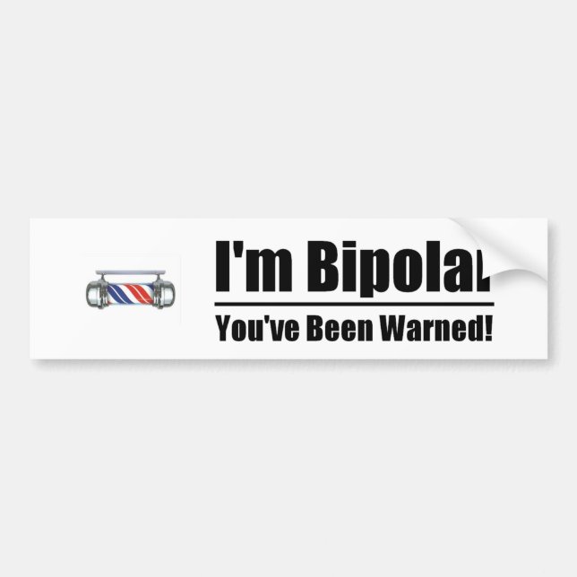 BiPolar Bumber Stilcker Bumper Sticker (Front)