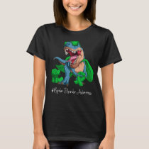 Bipolar Disorder Awareness Month Green Ribbon Trex T-Shirt