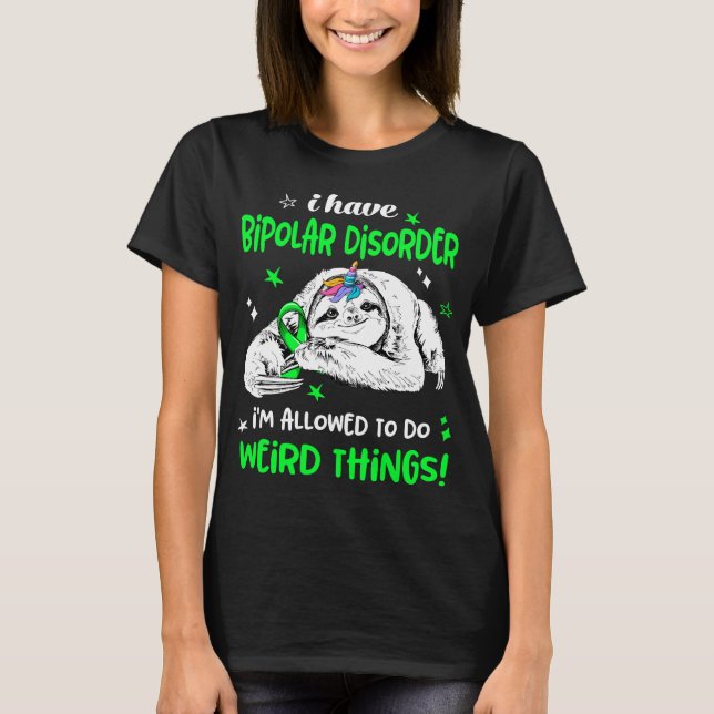 Bipolar Disorder Awareness Month Ribbon T-Shirt (Front)