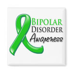 Bipolar Disorder Awareness Ribbon Magnet
