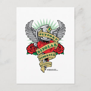 Bipolar Disorder Dagger Postcard