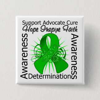 Bipolar Disorder Inspirations Spiral Ribbon Pinback Button
