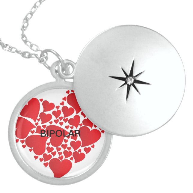BIPOLAR DISORDER LOVE STERLING SILVER NECKLACE (Front)