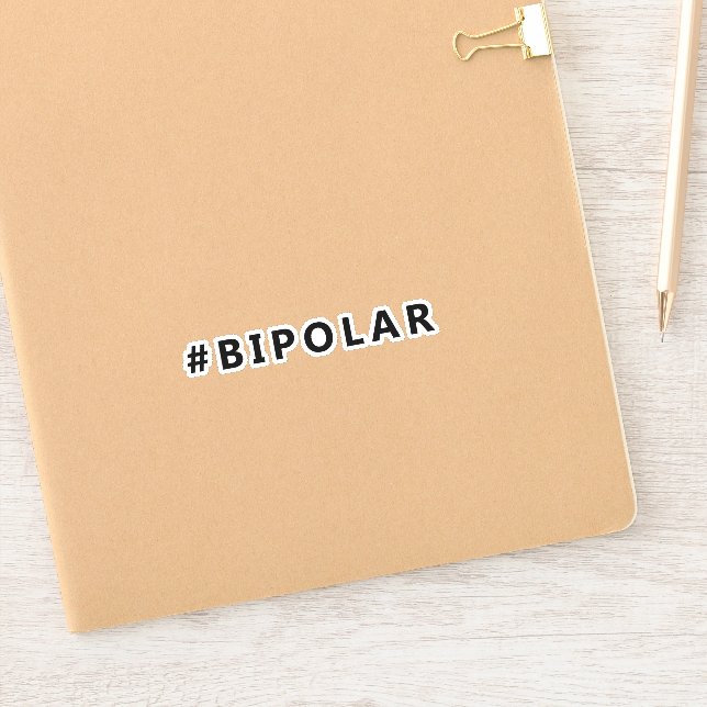 Bipolar hashtag sticker (Notebook)
