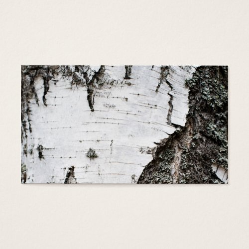 Birch bark business card template