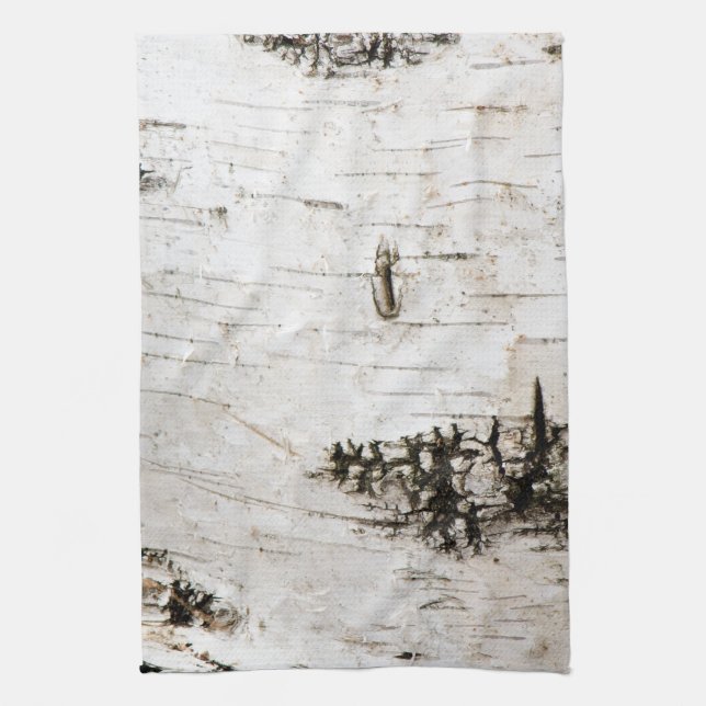 Birch bark 2330 kitchen towel (Vertical)