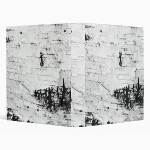 Birch bark 3 ring binder