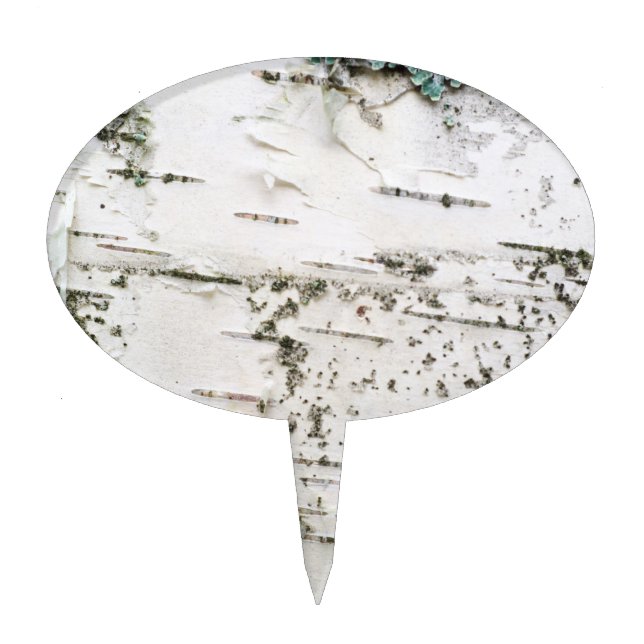 Birch bark cake topper (Front)