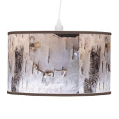 Birch Bark Ceiling Lamp (Front)