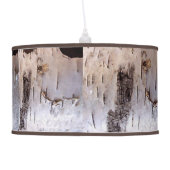 Birch Bark Ceiling Lamp (Back)