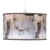 Birch Bark Ceiling Lamp (Right)