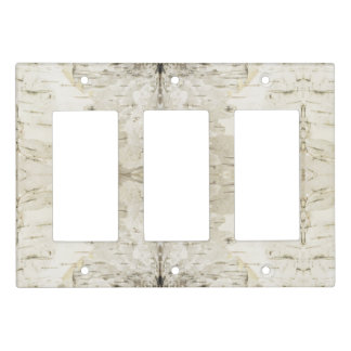 Birch Bark Lightswitch Triple Light Switch Cover