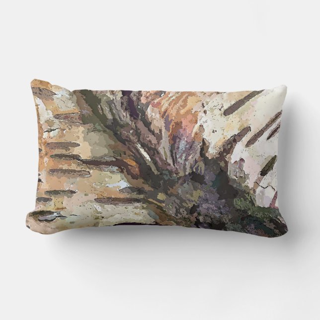 BIRCH BARK LUMBAR PILLOW (Front)