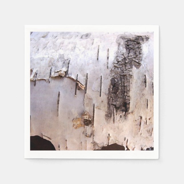 Birch Bark Paper Napkins (Front)