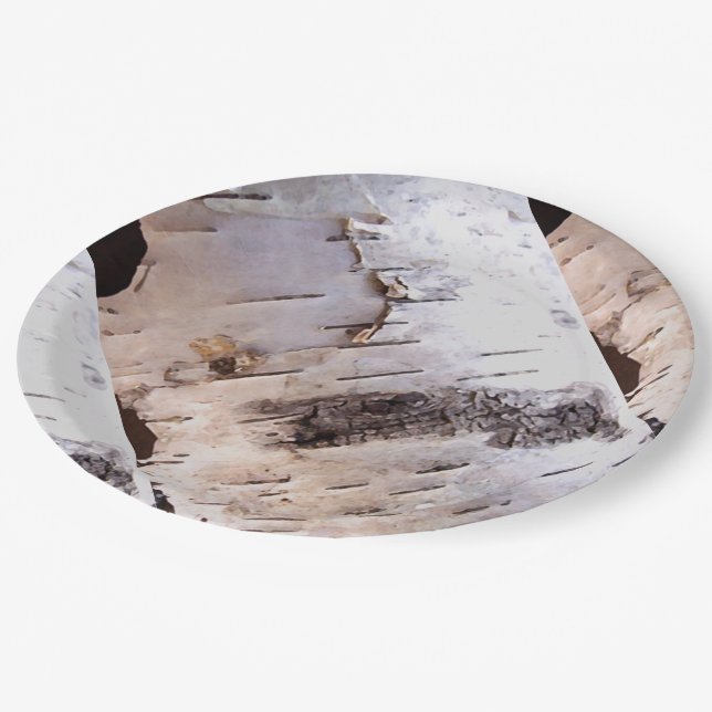 Birch Bark Paper Plates (Angled)