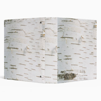 Birch bark pattern 3 ring binder
