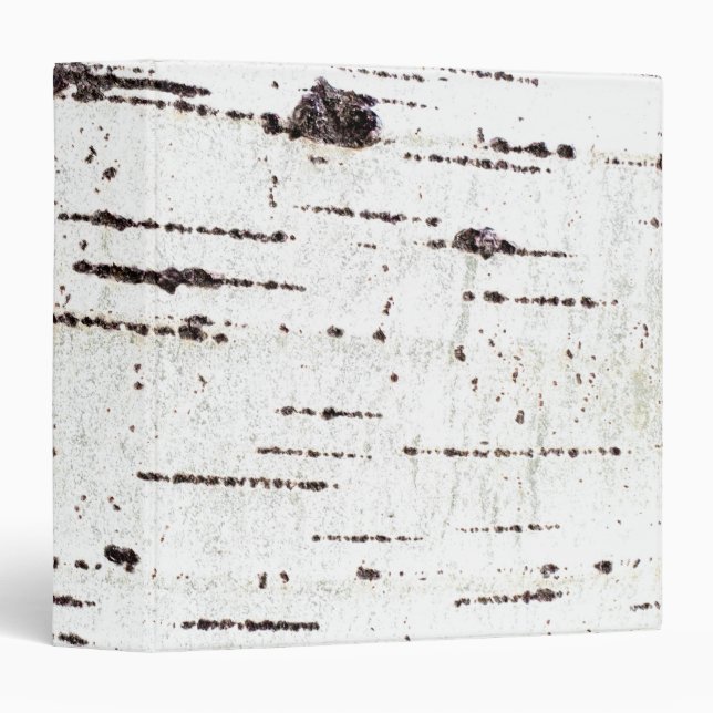 Birch bark pattern 3 ring binder (Front/Spine)
