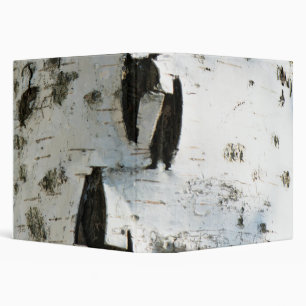 Birch bark pattern 3 ring binder