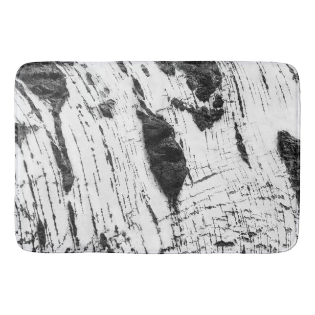 Birch bark pattern bathroom mat (Front)