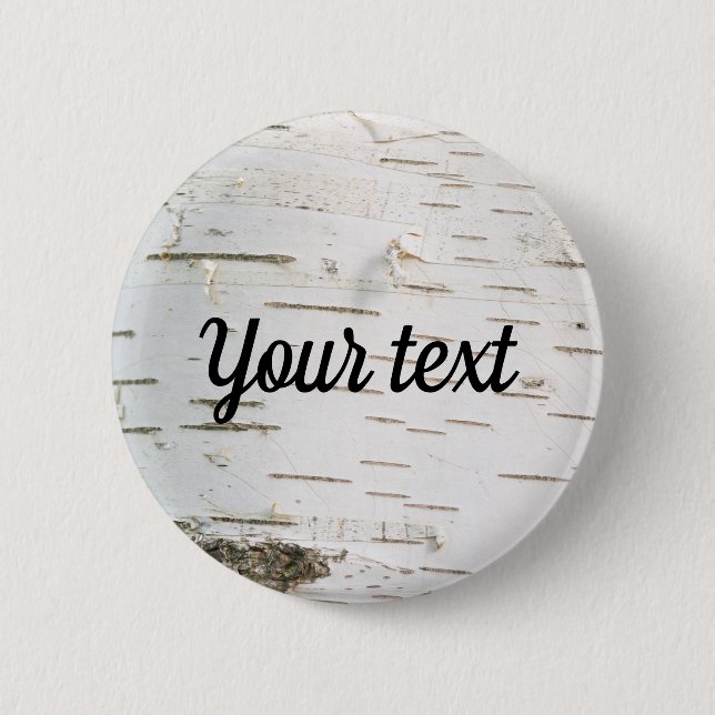 Birch bark pattern button (Front)