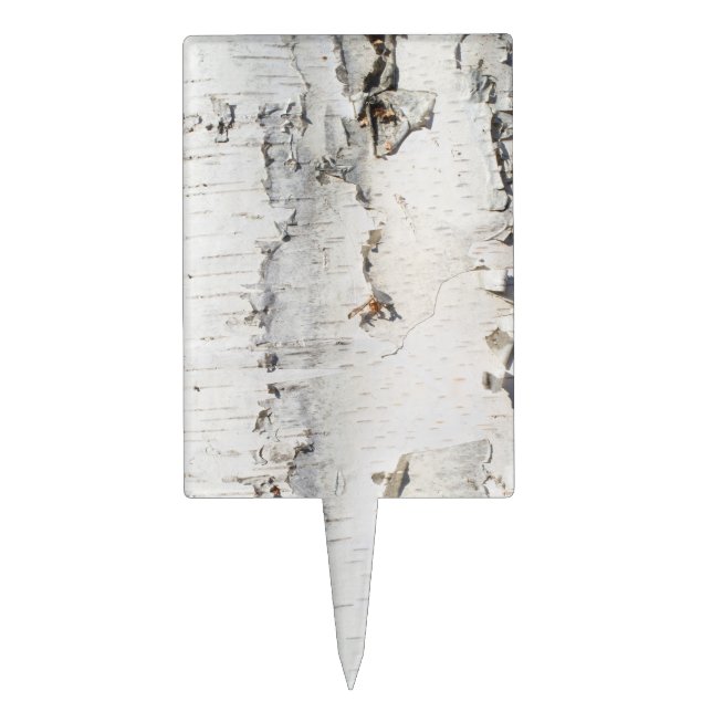 Birch bark pattern cake topper (Front)