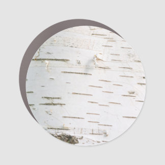 Birch bark pattern car magnet