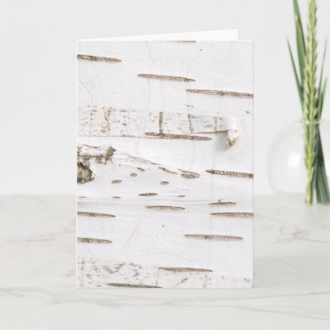 Birch bark pattern card (Front)