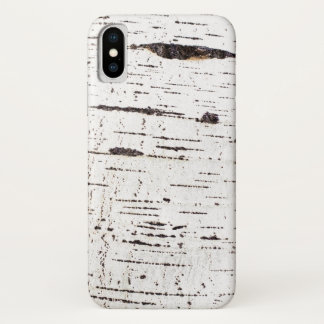 Birch bark pattern iPhone x case