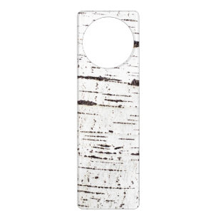 Birch bark pattern door hanger
