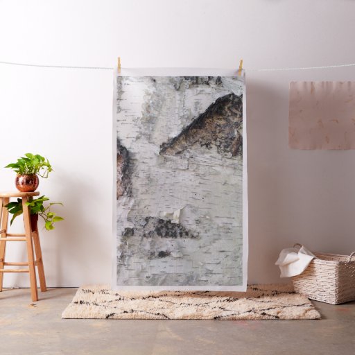 Birch bark pattern fabric