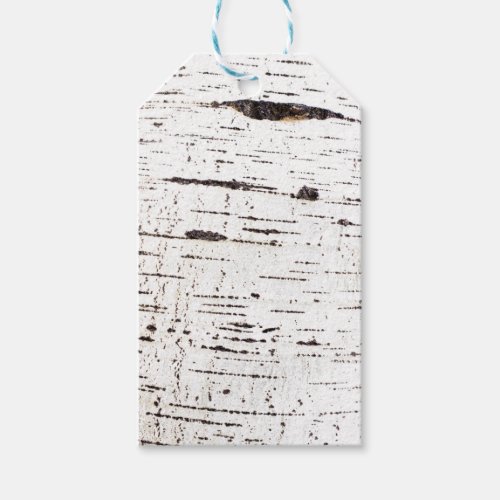 Birch bark pattern gift tags